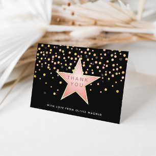 Hollywood Glam Personalized Thank You Card