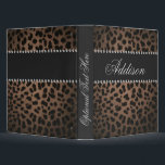 Hollywood Glam Rhinestone Leopard Bling Binder<br><div class="desc">*Note: Rhinestone is graphic image</div>