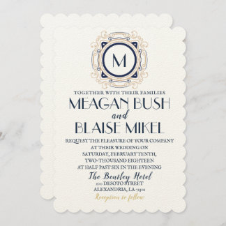 Hollywood Glam Wedding Invitation