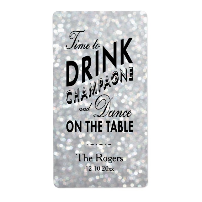 Hollywood Glam Wine Label (Front)