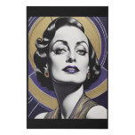 Hollywood Glamour Faux Canvas Print