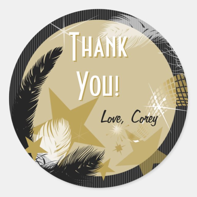 Hollywood Glamour Gift Label (Front)