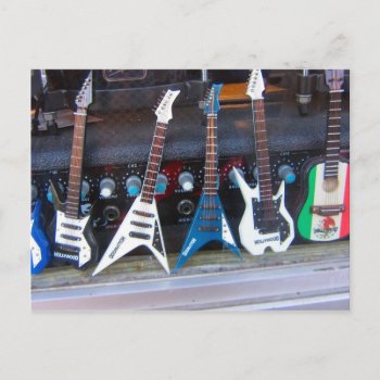 Hollywood Guitars Postcard by DonnaGrayson at Zazzle