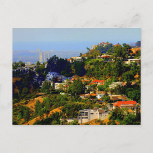 Hollywood Hills, California Postcard