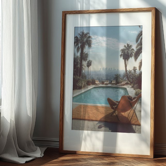 Hollywood Hills Hideaway: A Vintage Poolside Dream Poster (Creator Uploaded)