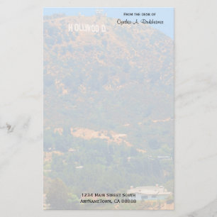 Hollywood Hills Personalized Stationery