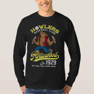 Hollywood Howlers Minor League Retro Baseball Team T-Shirt