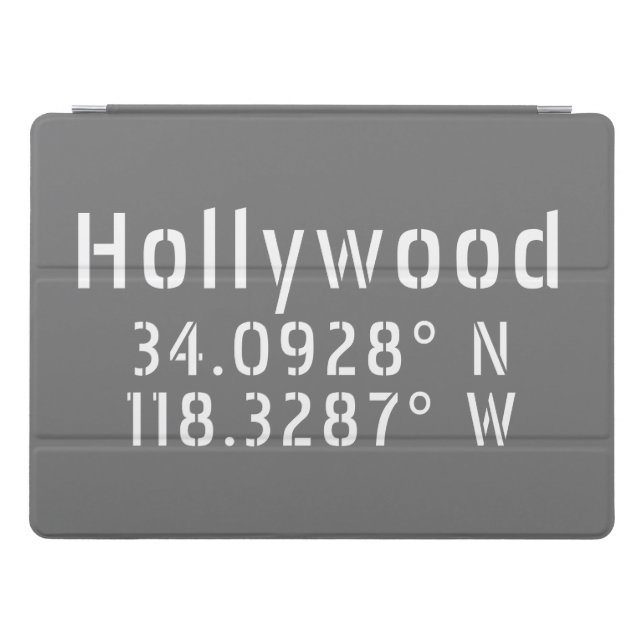 Hollywood Latitude Longitude  iPad Pro Cover (Horizontal)