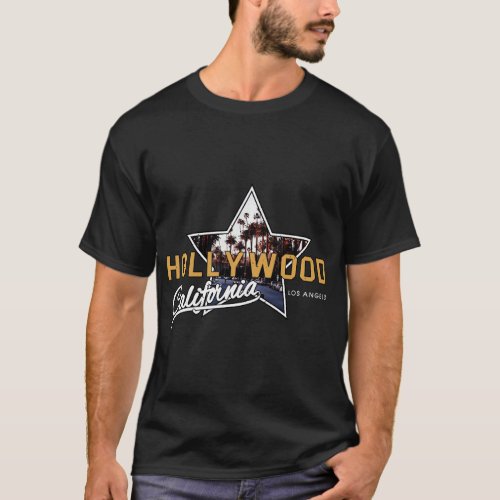 Hollywood Los Angeles California Street Aesthetic  T_Shirt