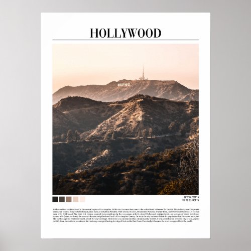 Hollywood _ Los Angeles United State Poster