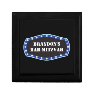 Hollywood Marquee Sign Blue Money Gift Box