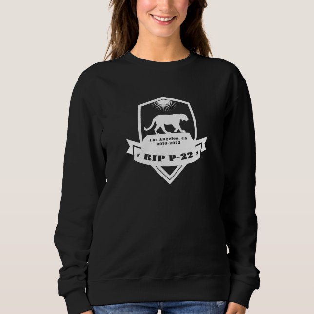 Hollywood Mountain Lion P-22 Los Angeles Cougar RI Sweatshirt (Front)