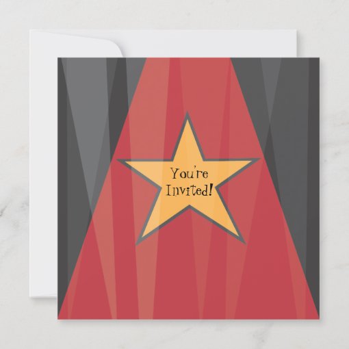 Hollywood Movie Award Party Invitation | Zazzle