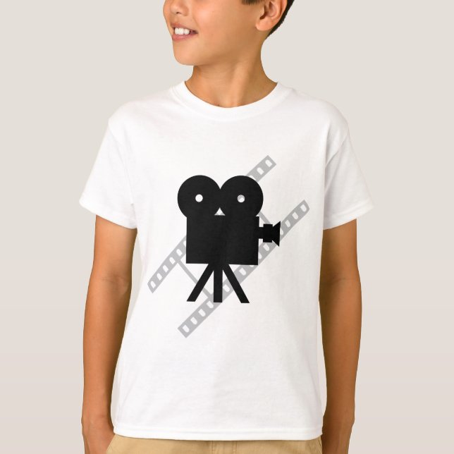 hollywood movie cine camera film T-Shirt (Front)