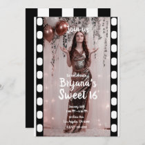 Hollywood Movie Cinema Film Photography Sweet 16  Invitation