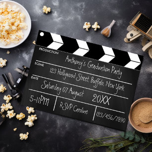 Hollywood Theme party Invitation and Decorations for Graduation, Movie –  Iconica Design