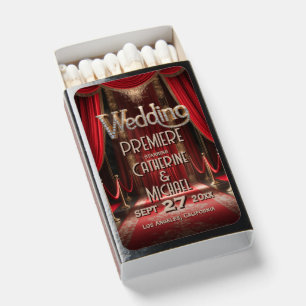 Hollywood Movie Red Carpet Premiere Wedding Matchboxes