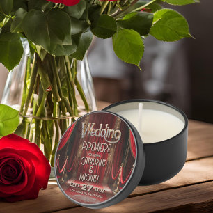 Hollywood Movie Red Carpet Premiere Wedding Mini Candle Favors