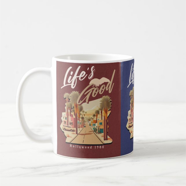 Hollywood  mug for best life (Left)