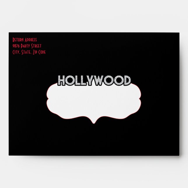 Hollywood Party Envelope (Front)
