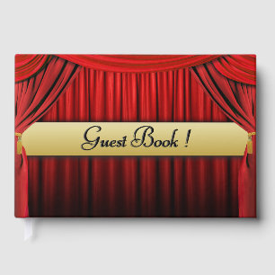 Hollywood Party Guest Book Information Spine