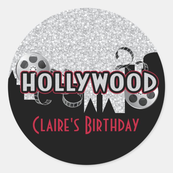 Hollywood Party Stickers | Zazzle