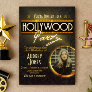 Hollywood Party with Photo Invitation