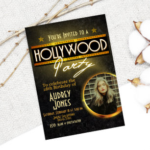 Hollywood Party with Photo Invitation