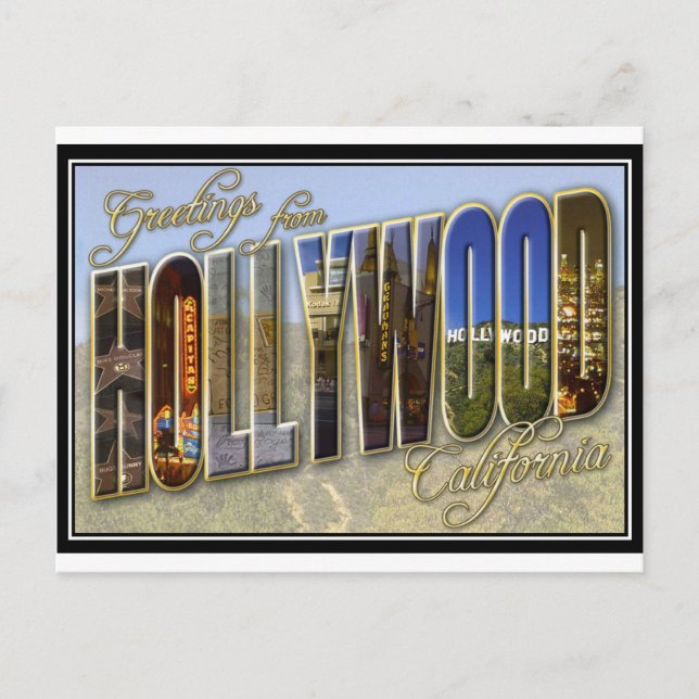 hollywood postcard (Front)
