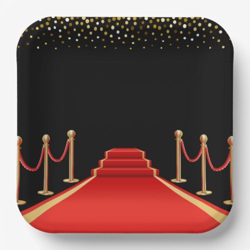 Hollywood Red Carpet Party Plates