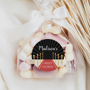 Hollywood Red Carpet Personalized Classic Round Sticker