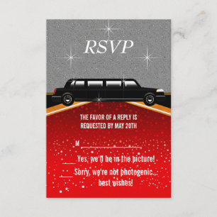 Hollywood Red Carpet RSVP Template