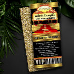 Hollywood Red Carpet Ticket Party Invitations at Zazzle