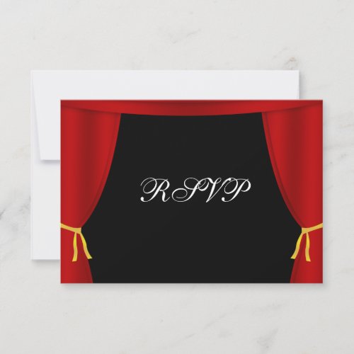 Hollywood Red Curtain RSVP