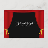 Hollywood Red Curtain RSVP