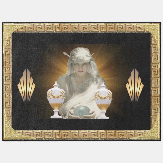 Hollywood Regency Fortune Teller Art Deco 1920's  Rug (Front)