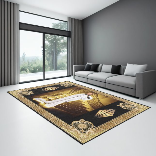 Hollywood Regency Silent Film Diva Art Deco Area Rug (Insitu (Indoor 3))