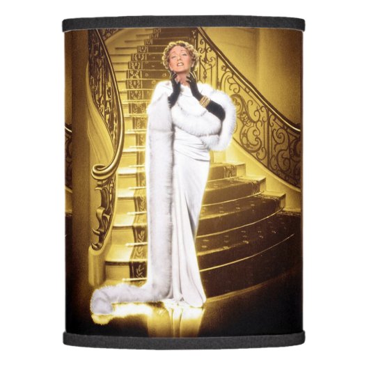 Hollywood Regency Silent Movie Diva Lamp Shade (Front)