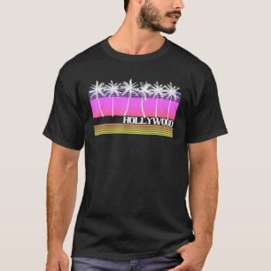 Hollywood Retro Florida California Beach Vintage S T-Shirt