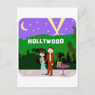 Hollywood Romance Postcard