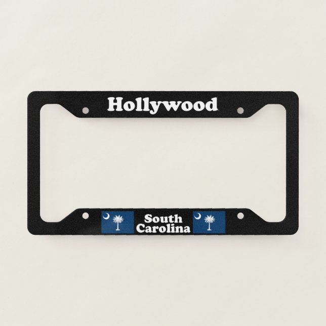Hollywood SC - LPF License Plate Frame (Front)