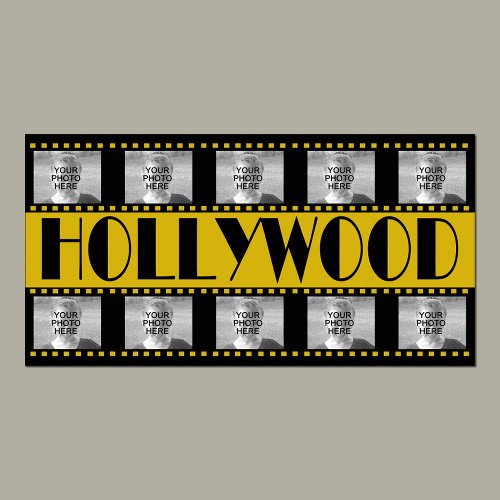 Hollywood Sign Movie Reel Photo Collage