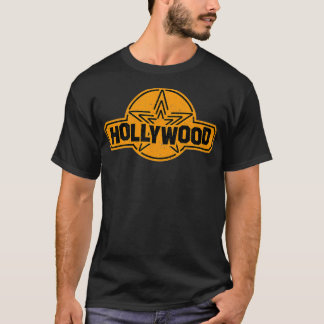 Hollywood Sign Yellow Star dragons T-Shirt