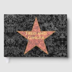 Hollywood Star Foil Guest Book