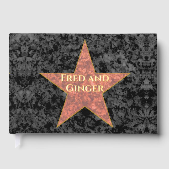 Hollywood Star Foil Guest Book (Front)