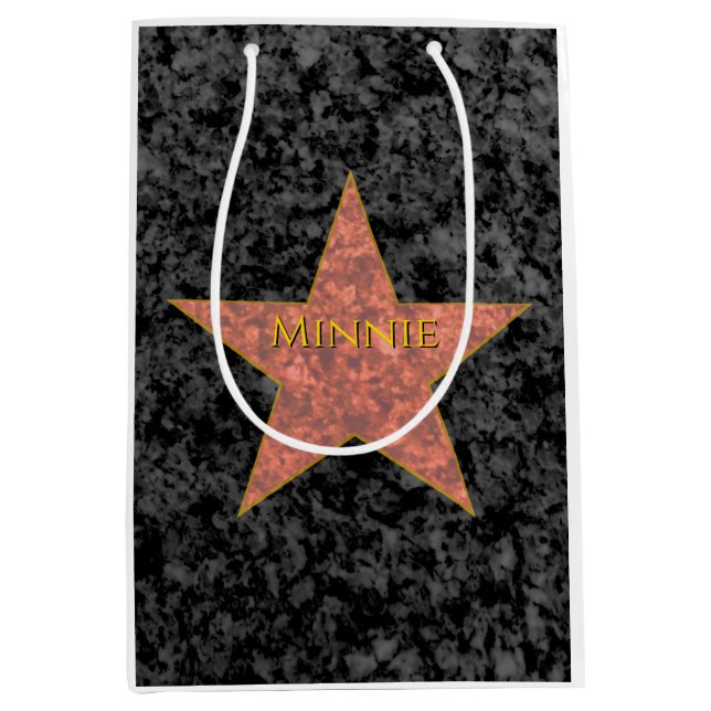 Hollywood Star Personalized Medium Gift Bag (Front)