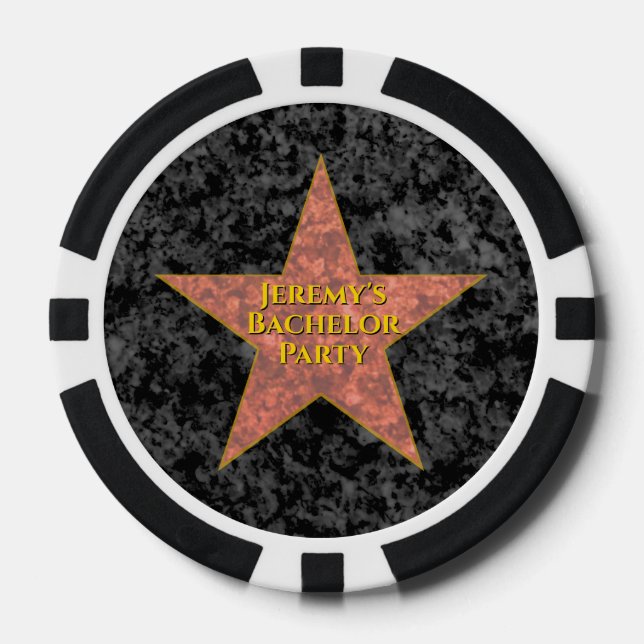 Hollywood Star Poker Chips (Front)