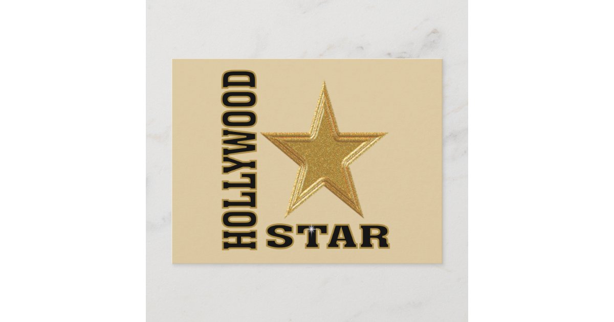 Hollywood Star Postcard Zazzle