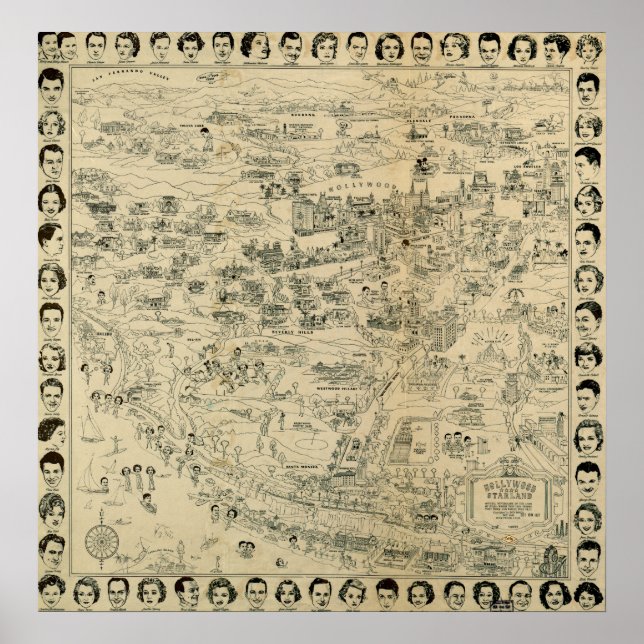 Hollywood Starland 1937 Poster (Front)