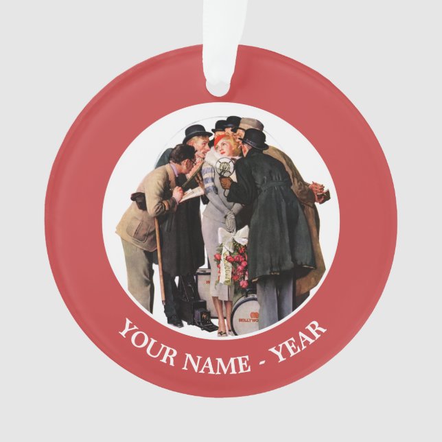 Hollywood Starlet Ornament (Front)